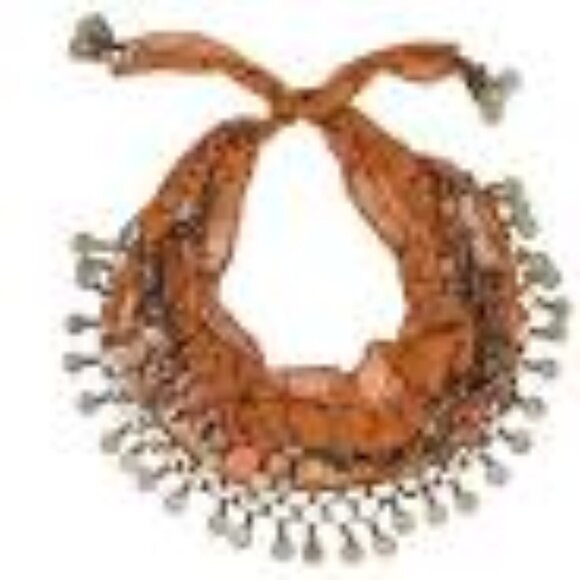 Patricia Nash Orange Scarf with Silver Accents - Picture 1 of 1